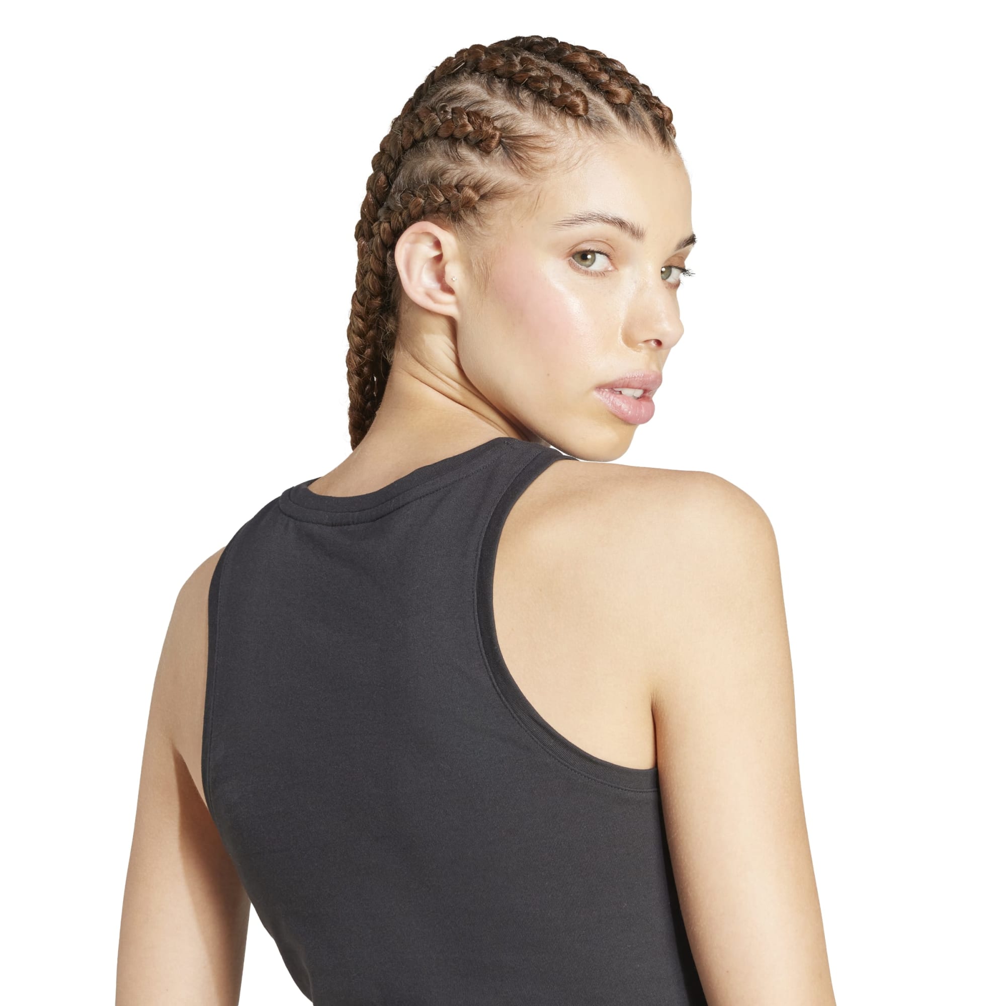 Canotta Essentials Linear Slim Cotton - Nero / Bianco