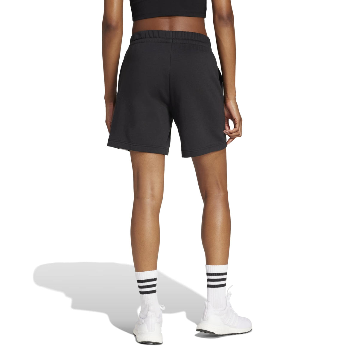 Short Essentials Big Logo French Terry - Nero / Bianco