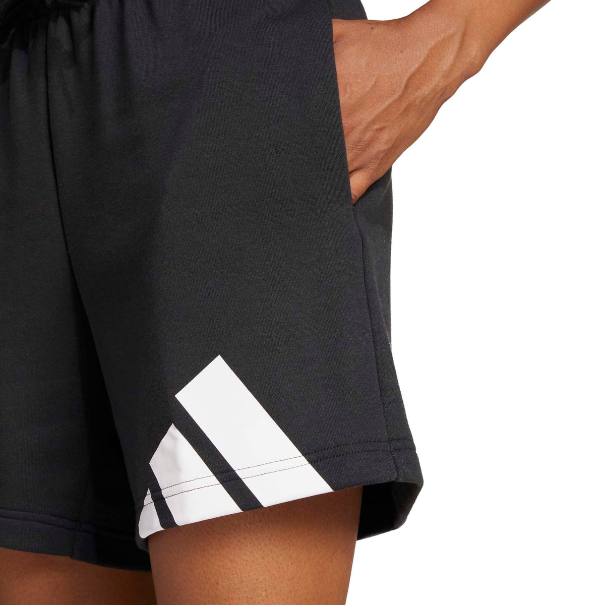 Short Essentials Big Logo French Terry - Nero / Bianco