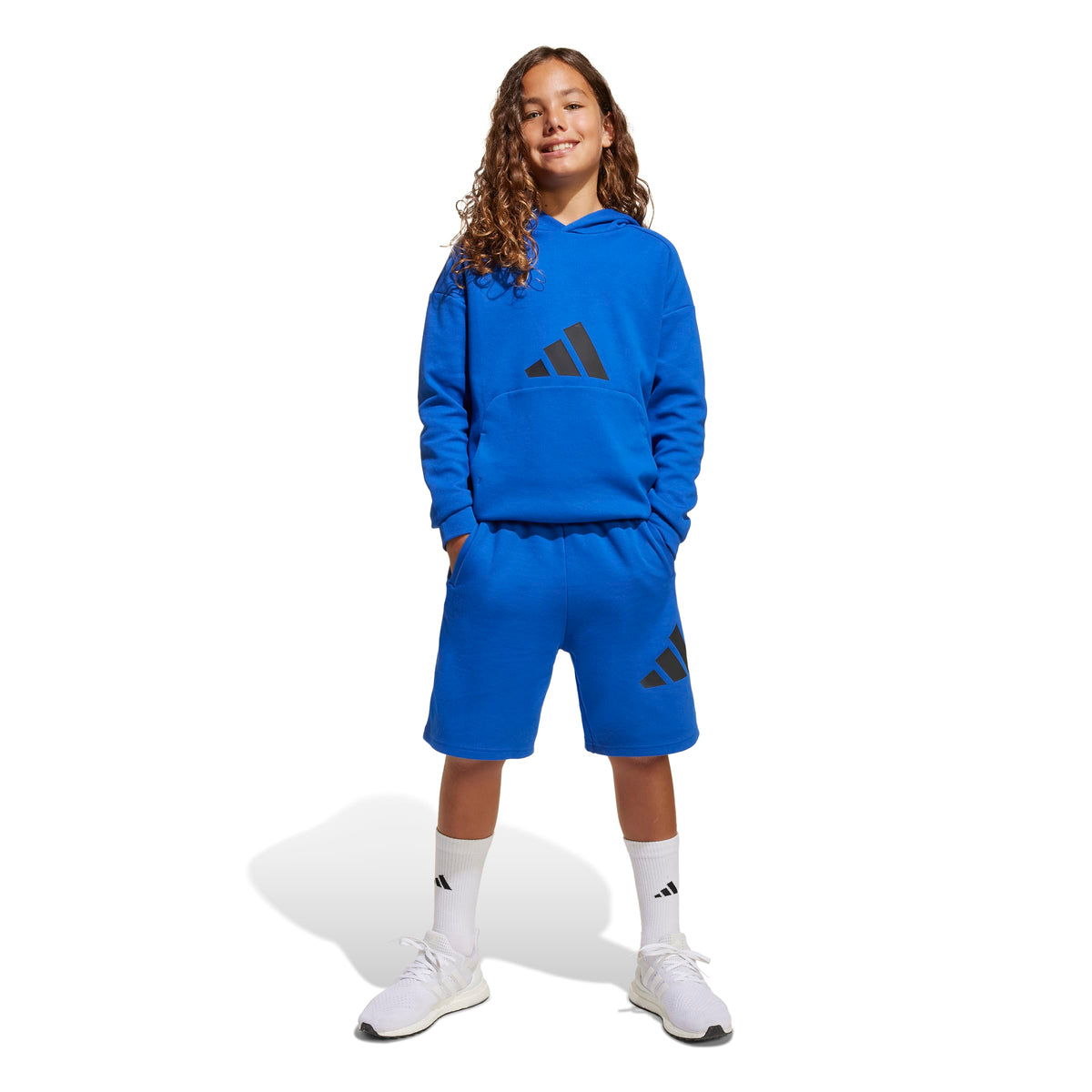 Adidas Short Future Icons Logo Above-knee Junior Blu