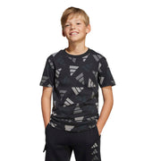 Adidas T-shirt Seasonal Essentials Logo Celebration Junior Nero