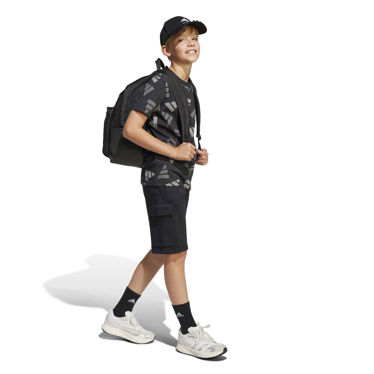 Adidas T-shirt Seasonal Essentials Logo Celebration Junior Nero