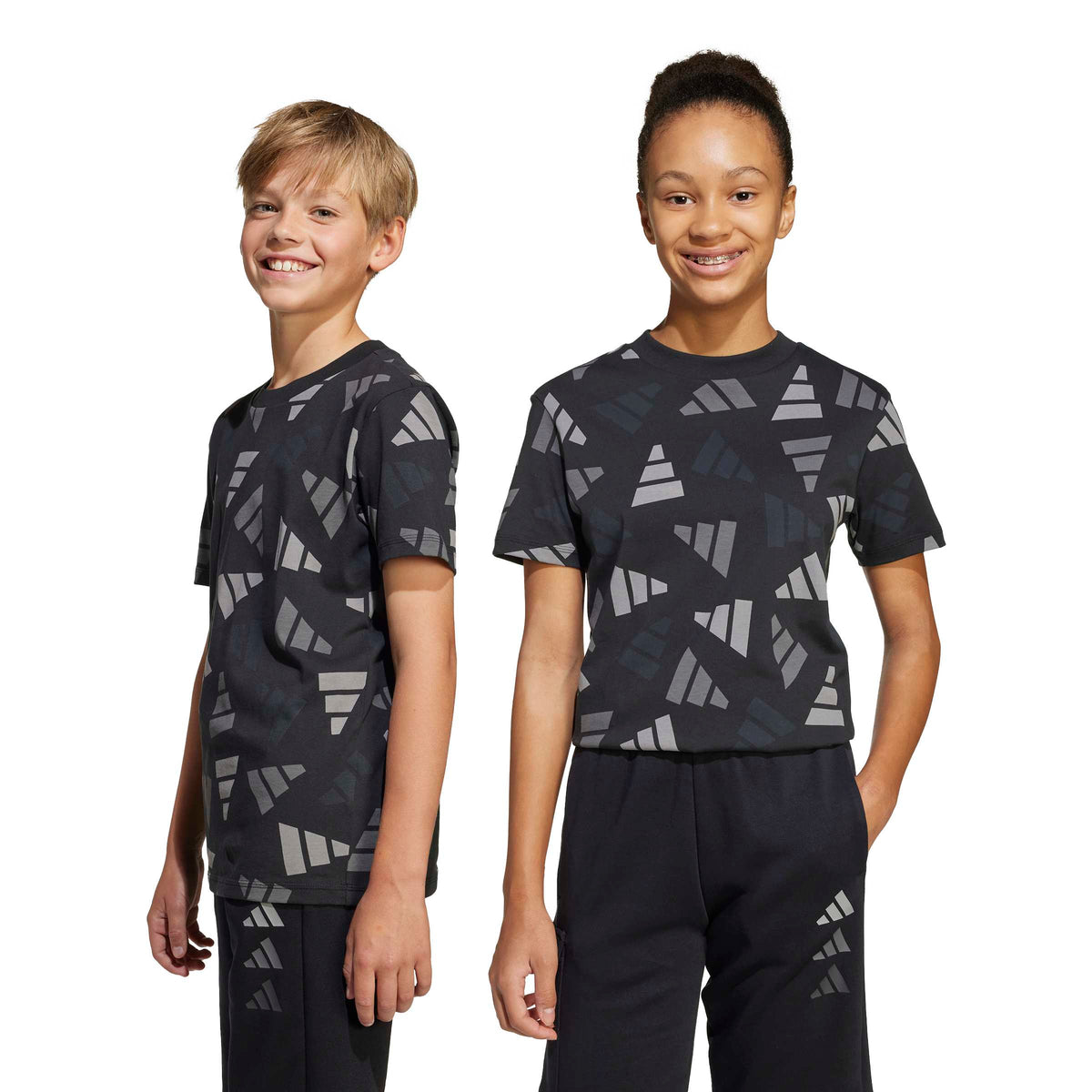 Adidas T-shirt Seasonal Essentials Logo Celebration Junior Nero