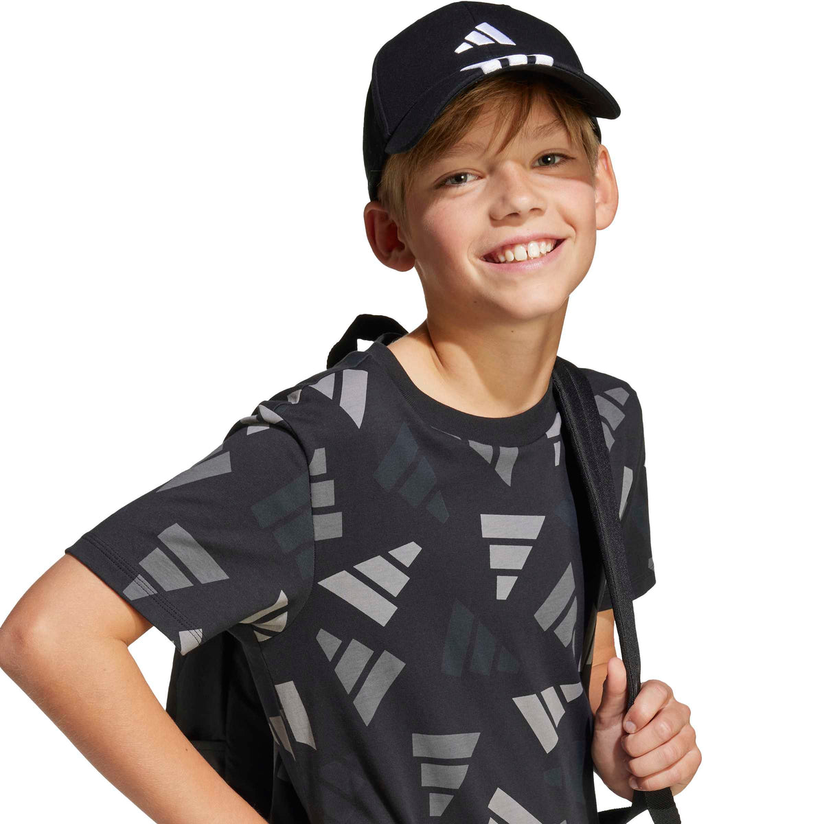 Adidas T-shirt Seasonal Essentials Logo Celebration Junior Nero