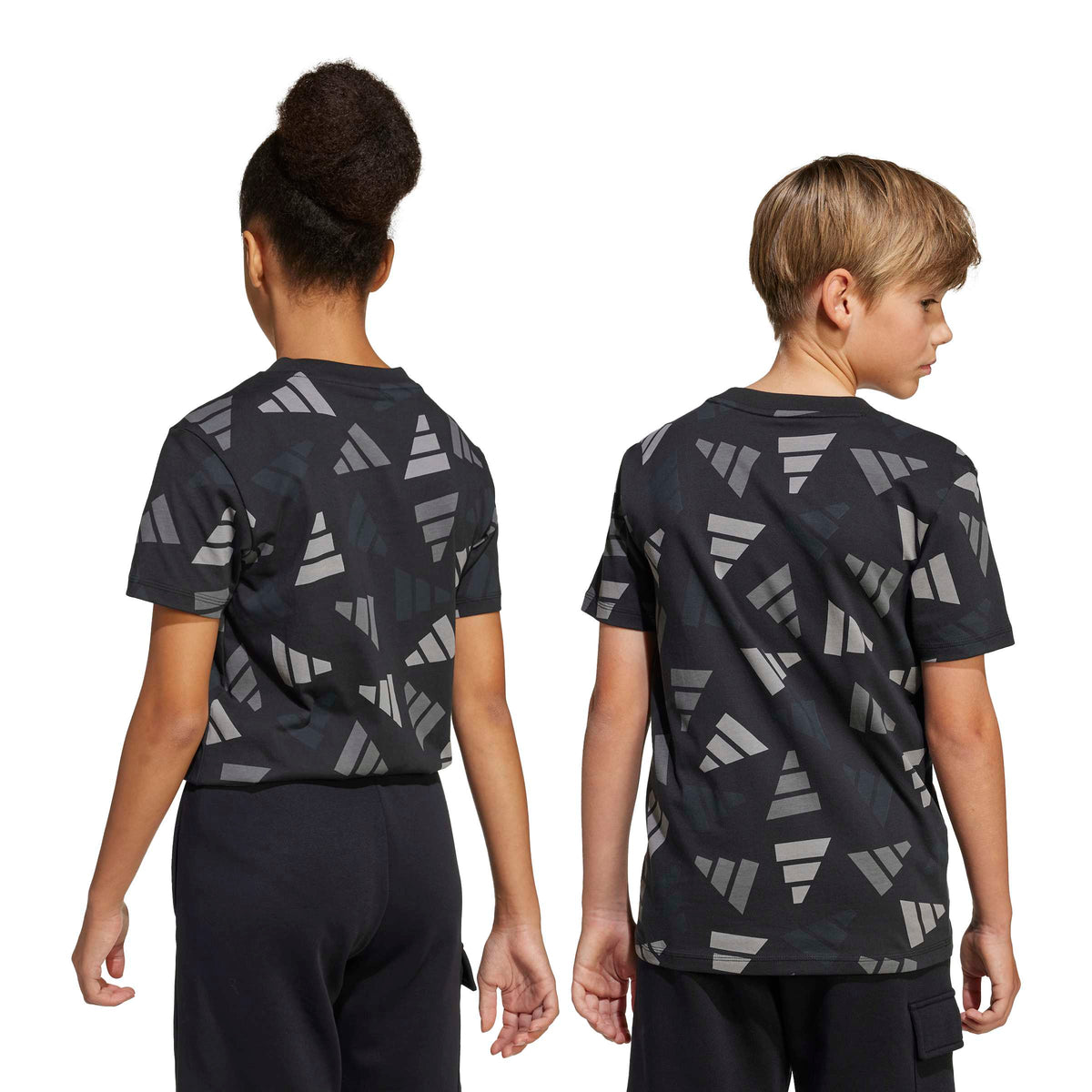 Adidas T-shirt Seasonal Essentials Logo Celebration Junior Nero