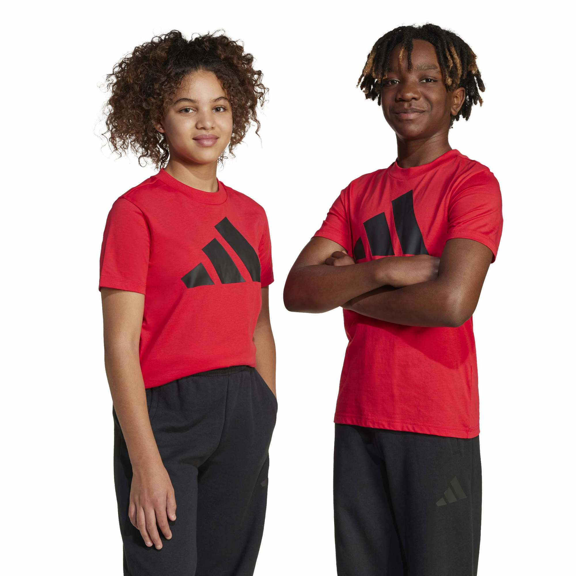 T-shirt Essentials Ragazzo - Rosso / Nero