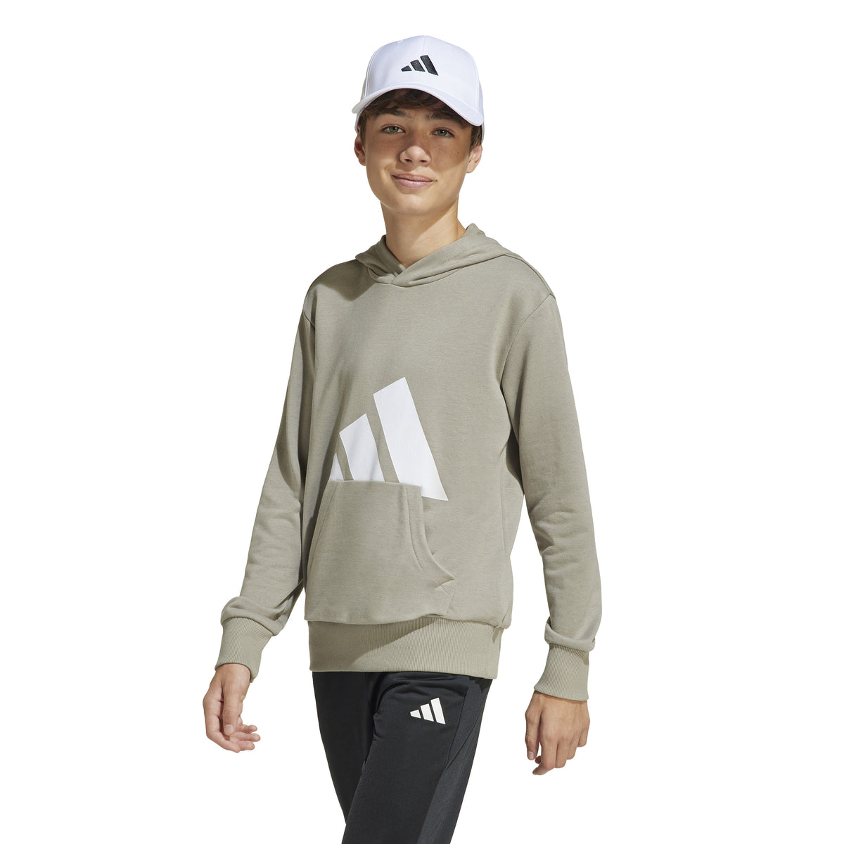 Adidas Felpa con Cappuccio Essentials Junior Beige