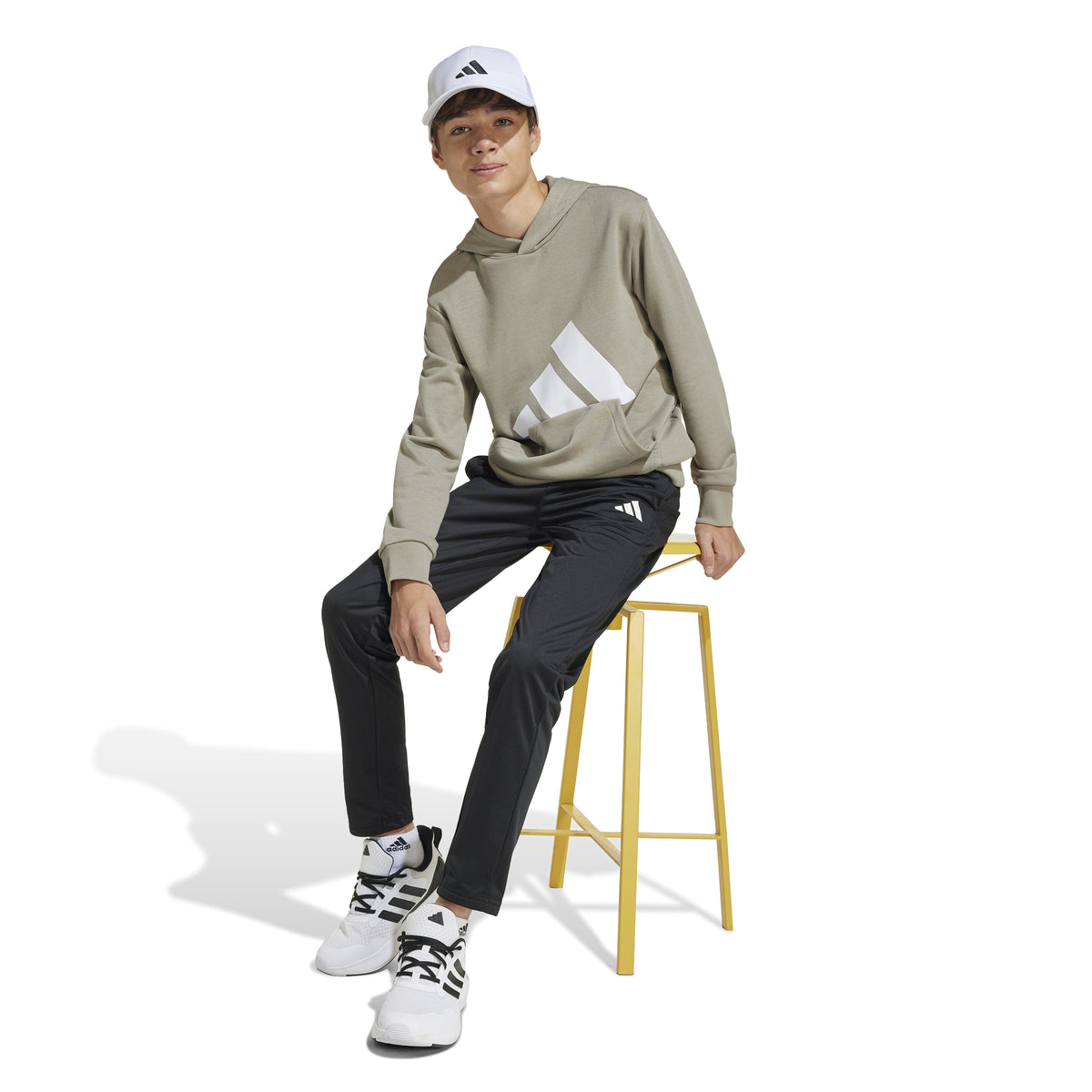Adidas Felpa con Cappuccio Essentials Junior Beige