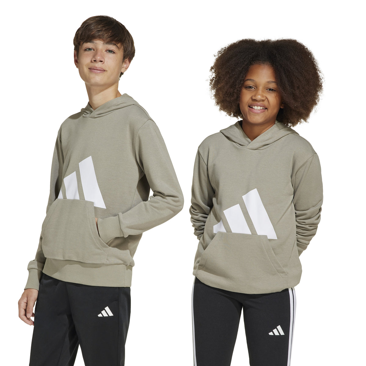 Adidas Felpa con Cappuccio Essentials Junior Beige
