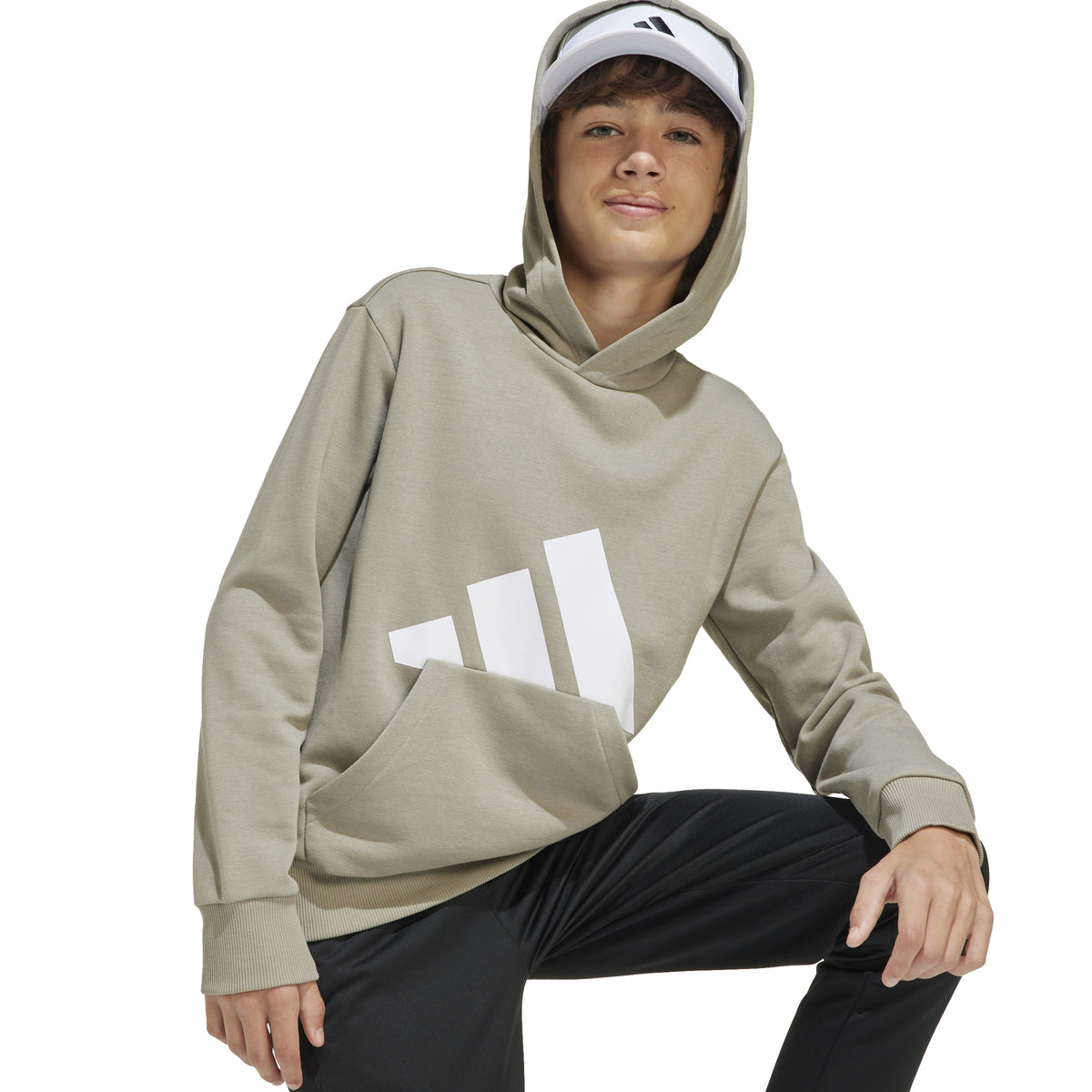 Adidas Felpa con Cappuccio Essentials Junior Beige