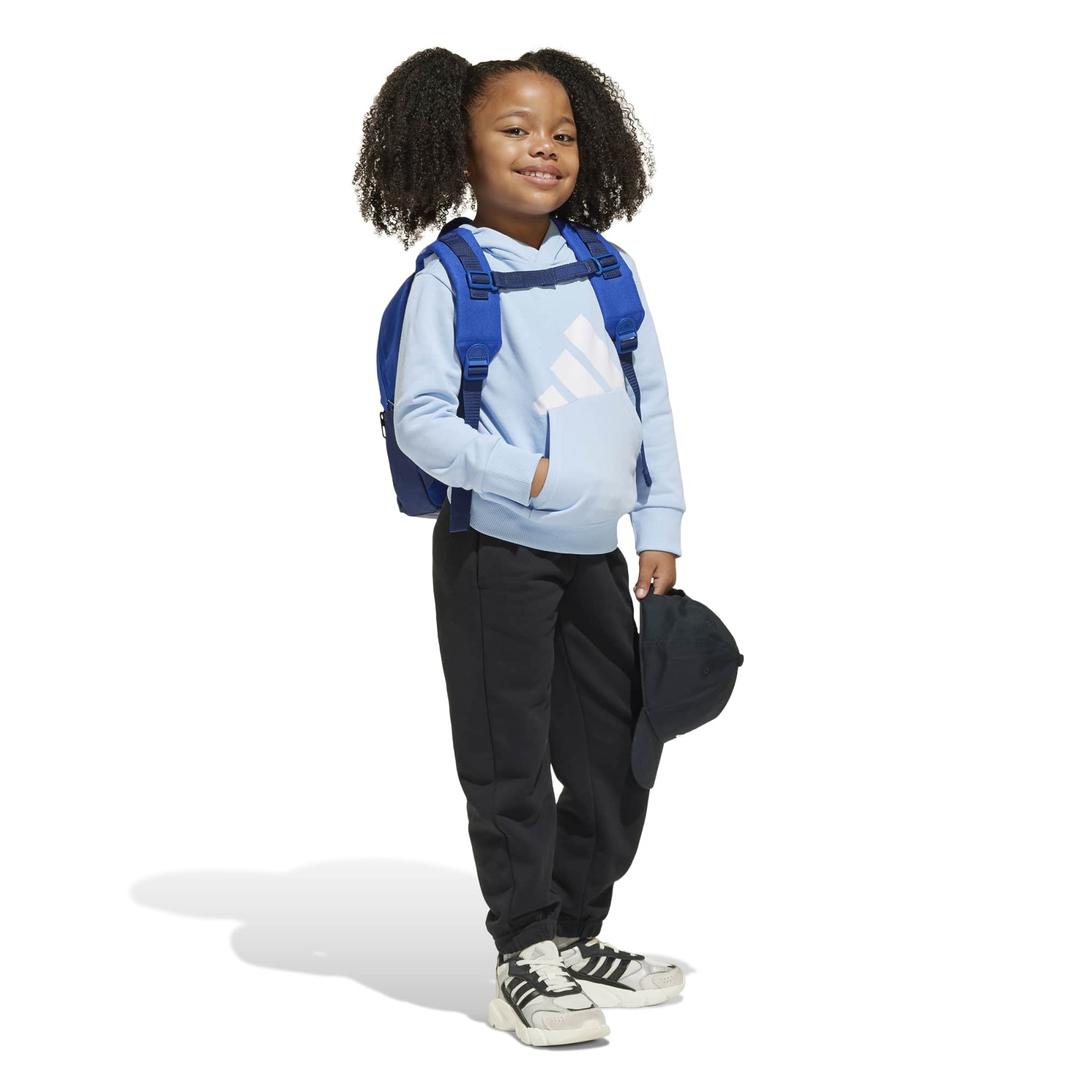 Felpa con cappuccio Essentials Kids - Blu / Bianco