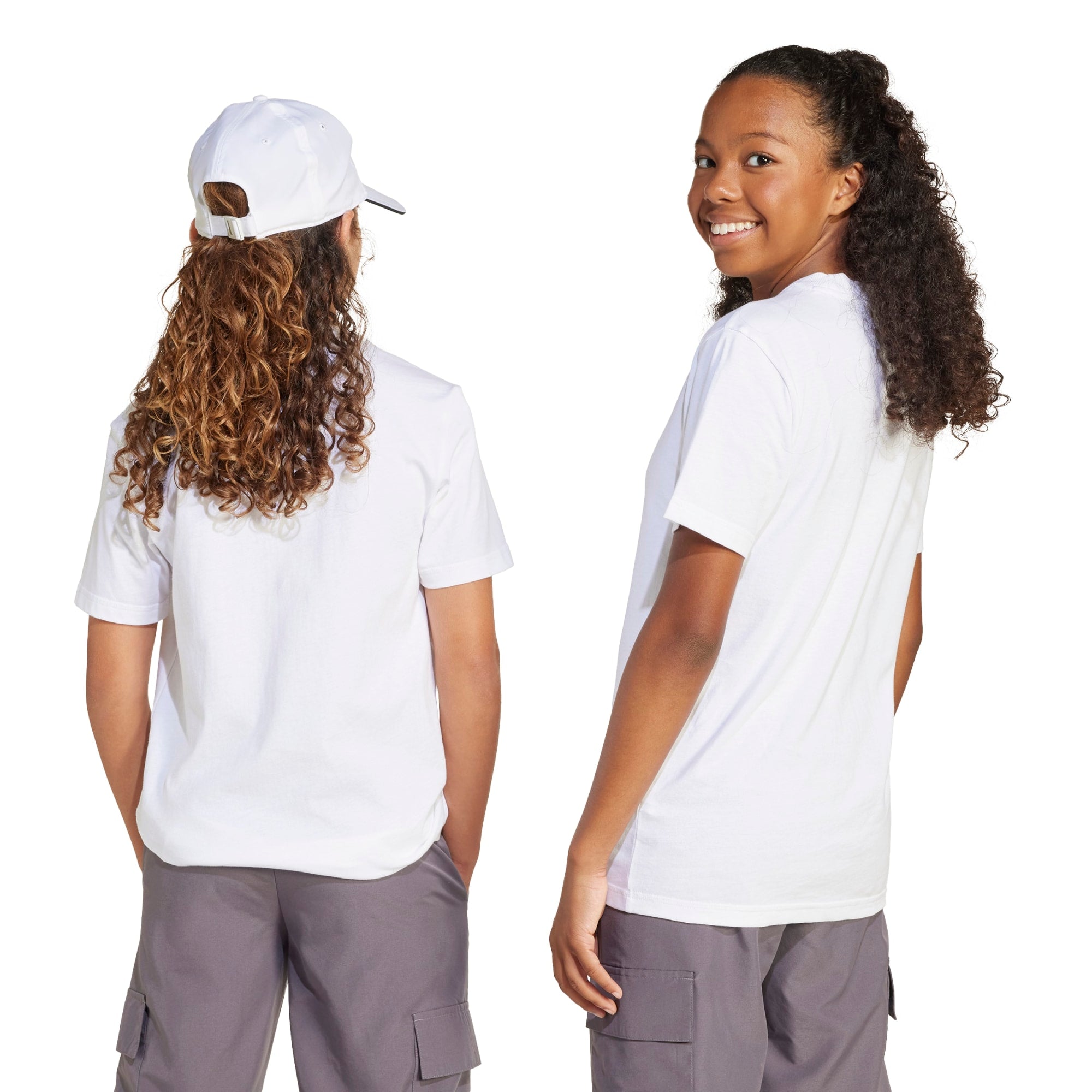 T-shirt Essentials Ragazzo - Bianco / Nero