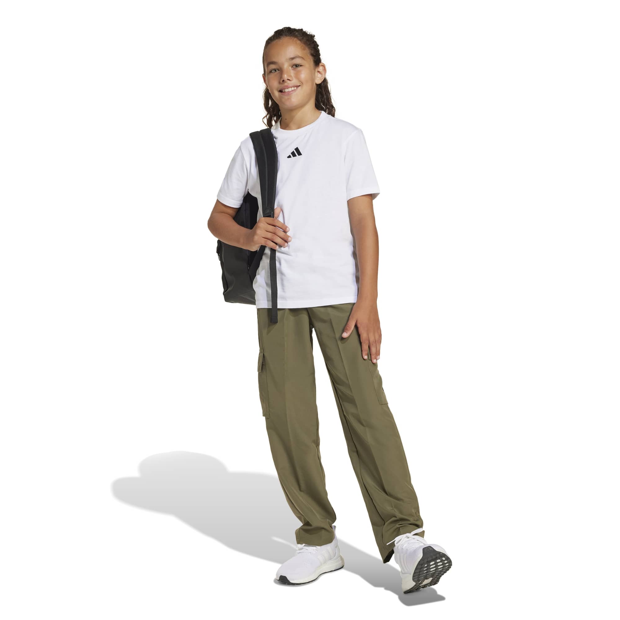 T-shirt Essentials Ragazzo - Bianco / Nero