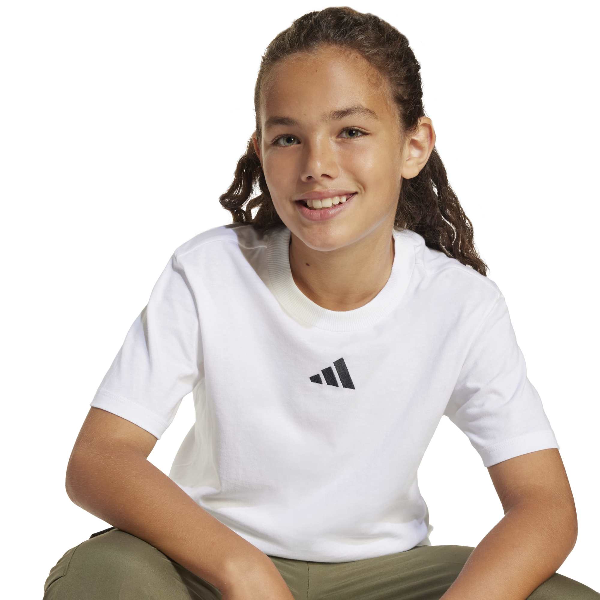 T-shirt Essentials Ragazzo - Bianco / Nero