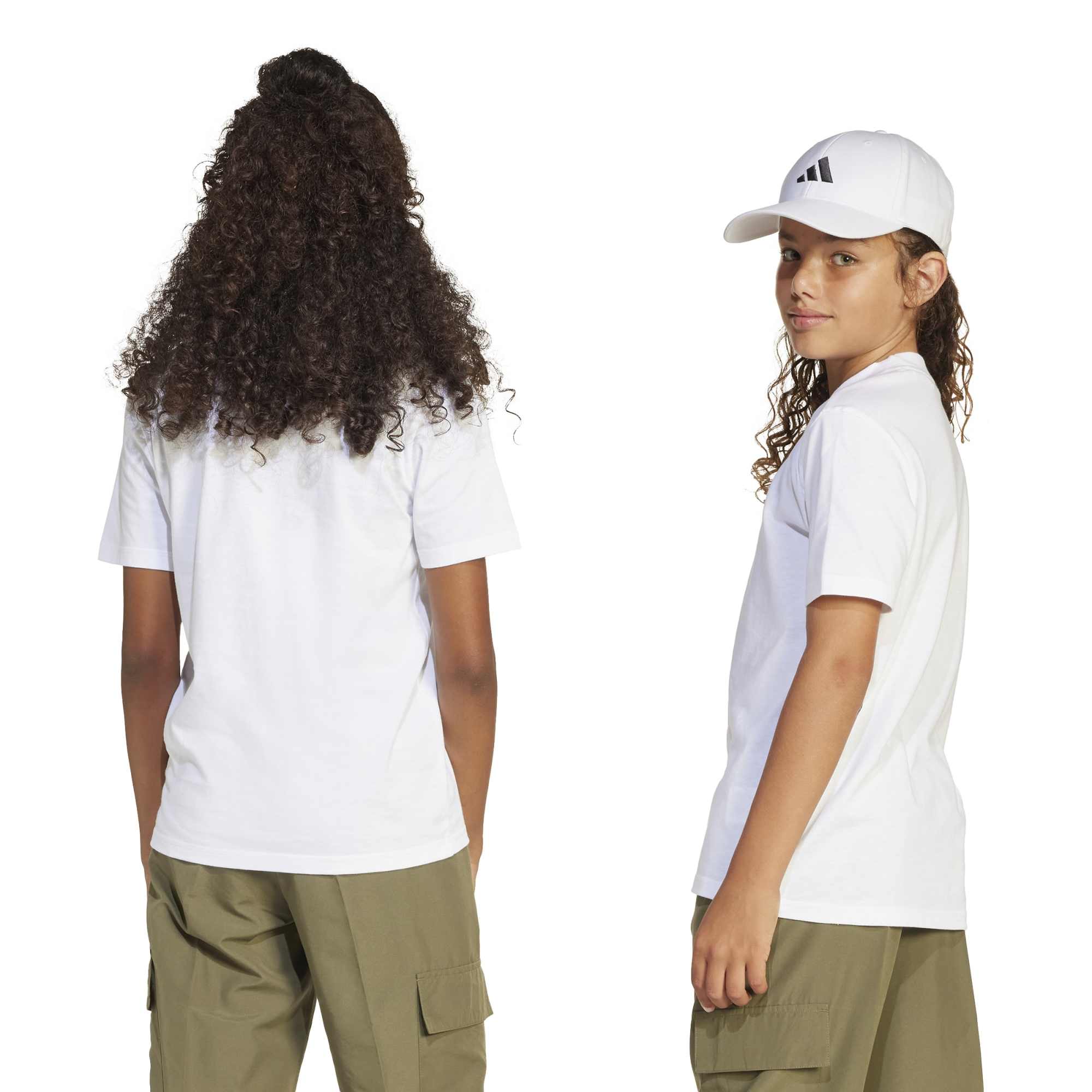 T-shirt Essentials Ragazzo - Bianco / Nero