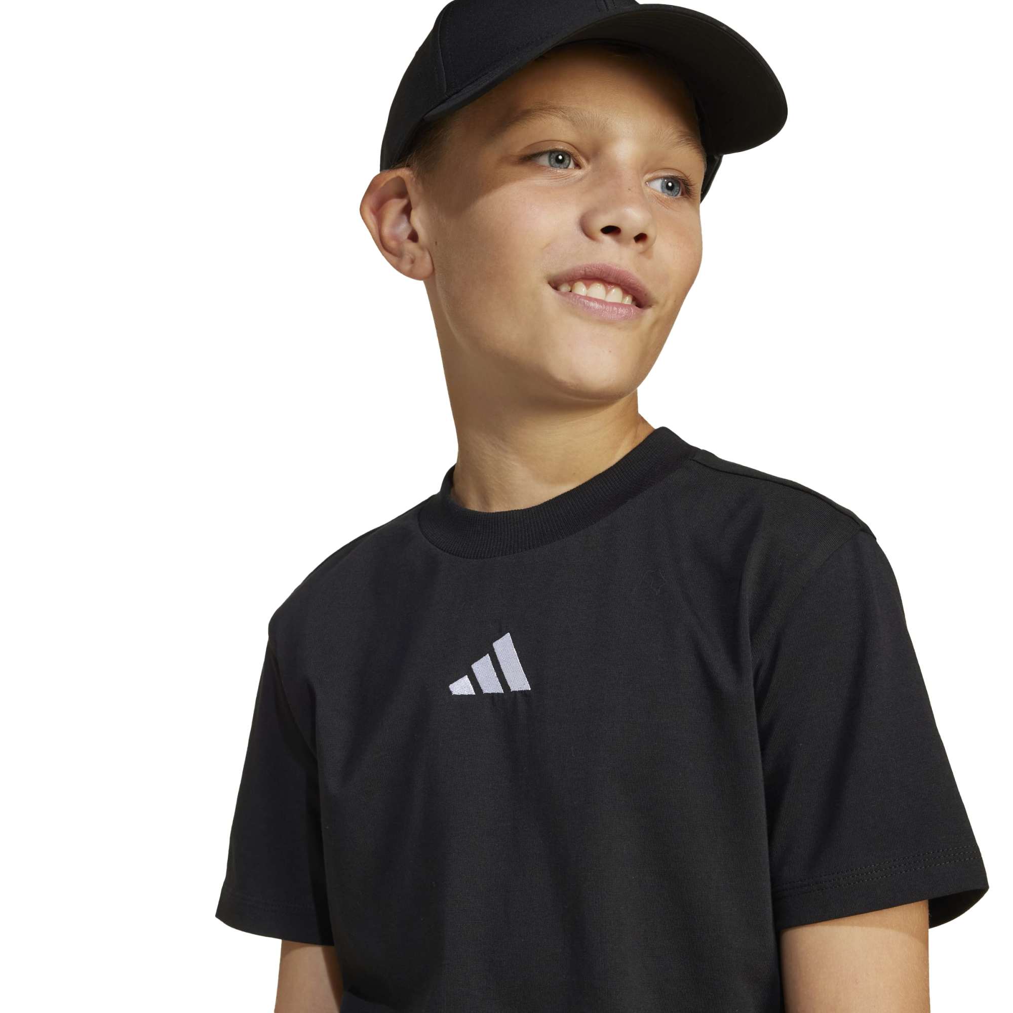 T-shirt Essentials Ragazzo - Nero / Bianco