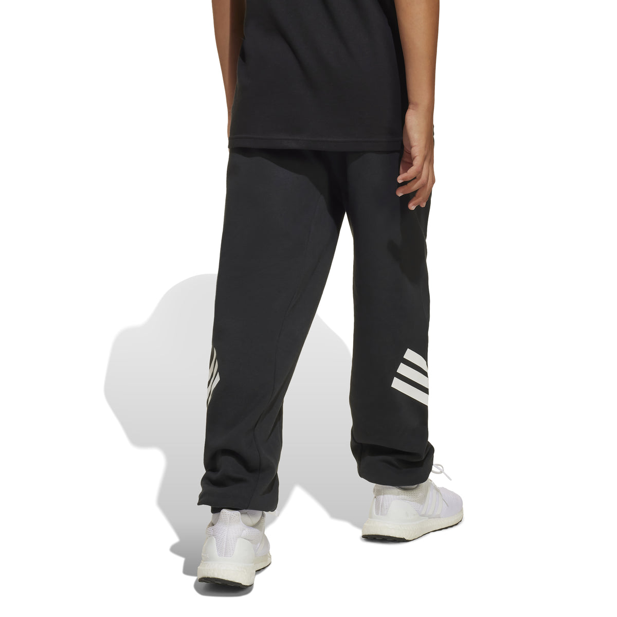 Adidas Pantaloni Future Icons 3-Stripes Wide Junior Nero