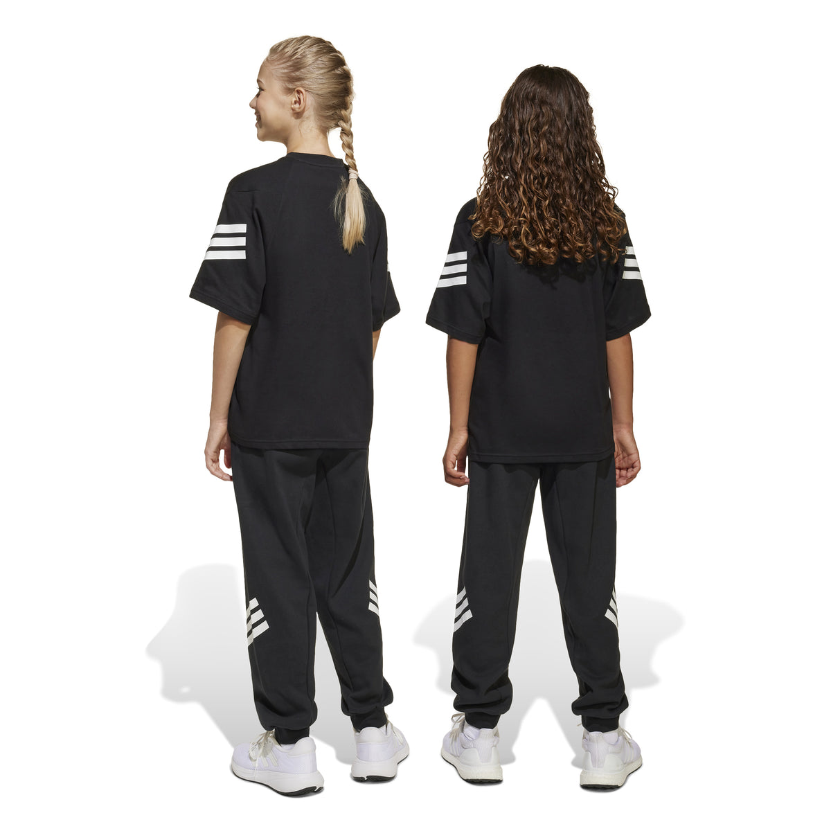 Adidas Pantaloni Future Icons 3-Stripes Wide Junior Nero