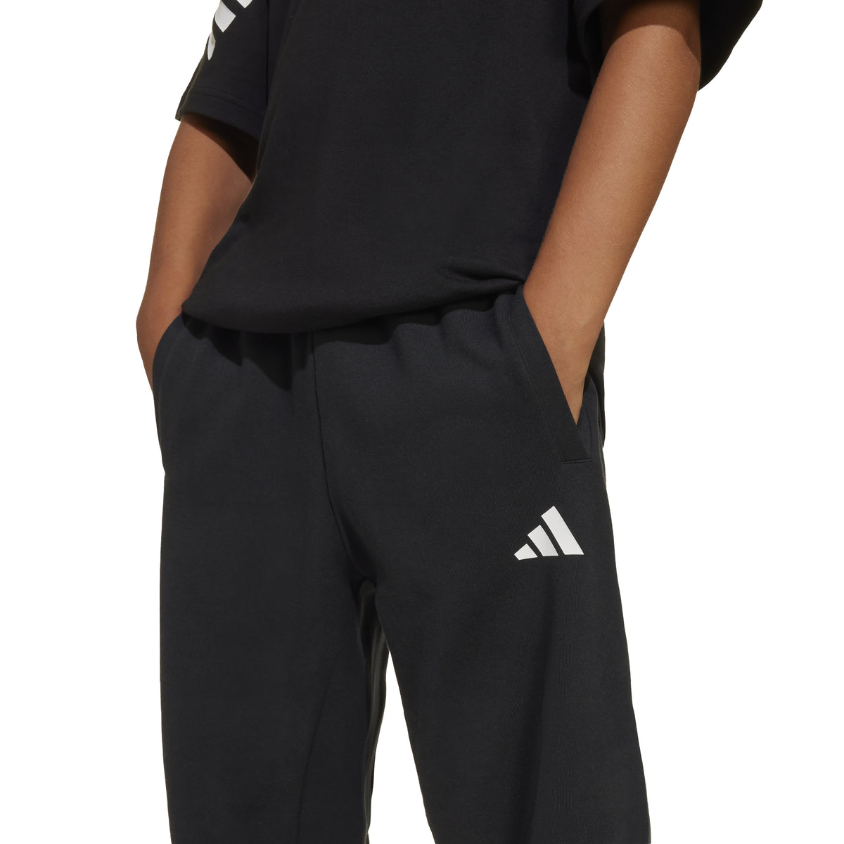 Adidas Pantaloni Future Icons 3-Stripes Wide Junior Nero