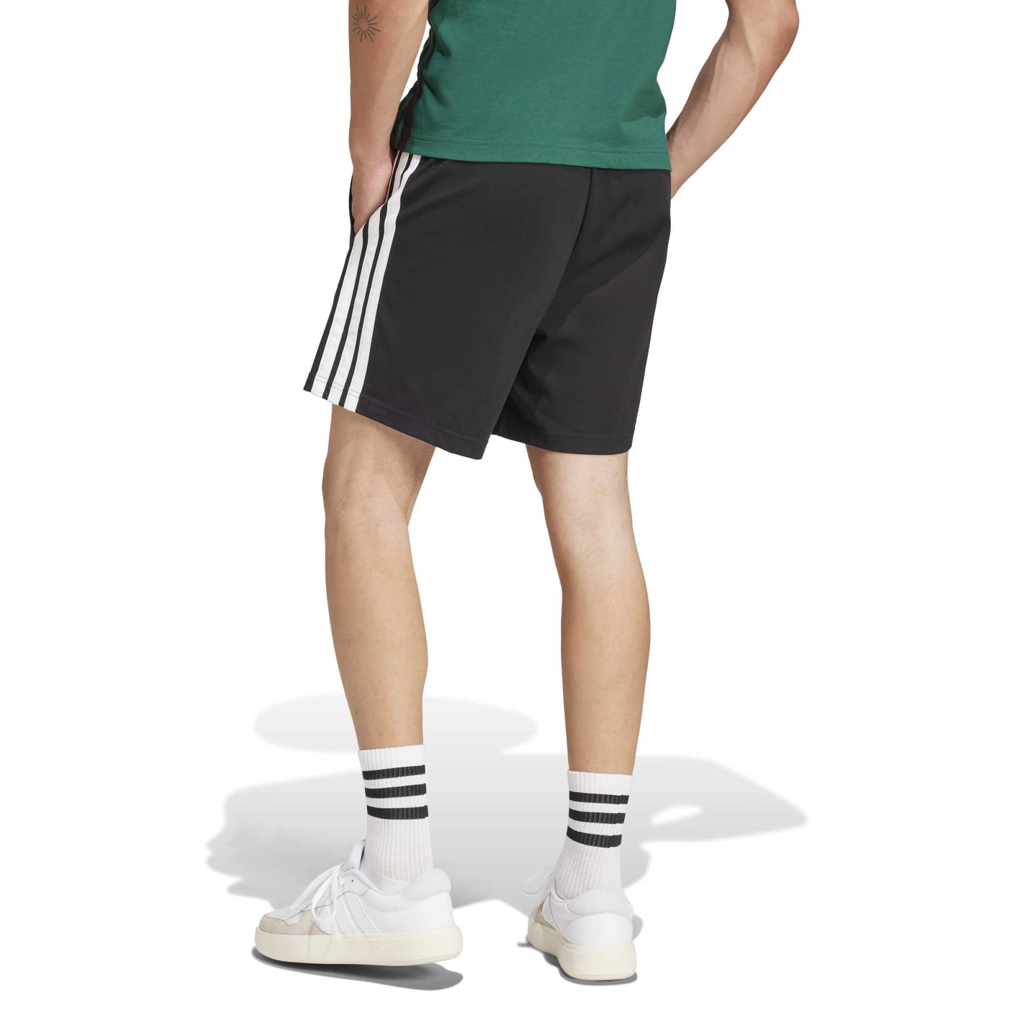 Short Essentials 3-Stripes Single Jersey 7-Inch - Nero / Bianco