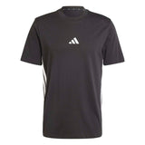 T-shirt Essentials 3-Stripes Single Jersey - Nero / Bianco