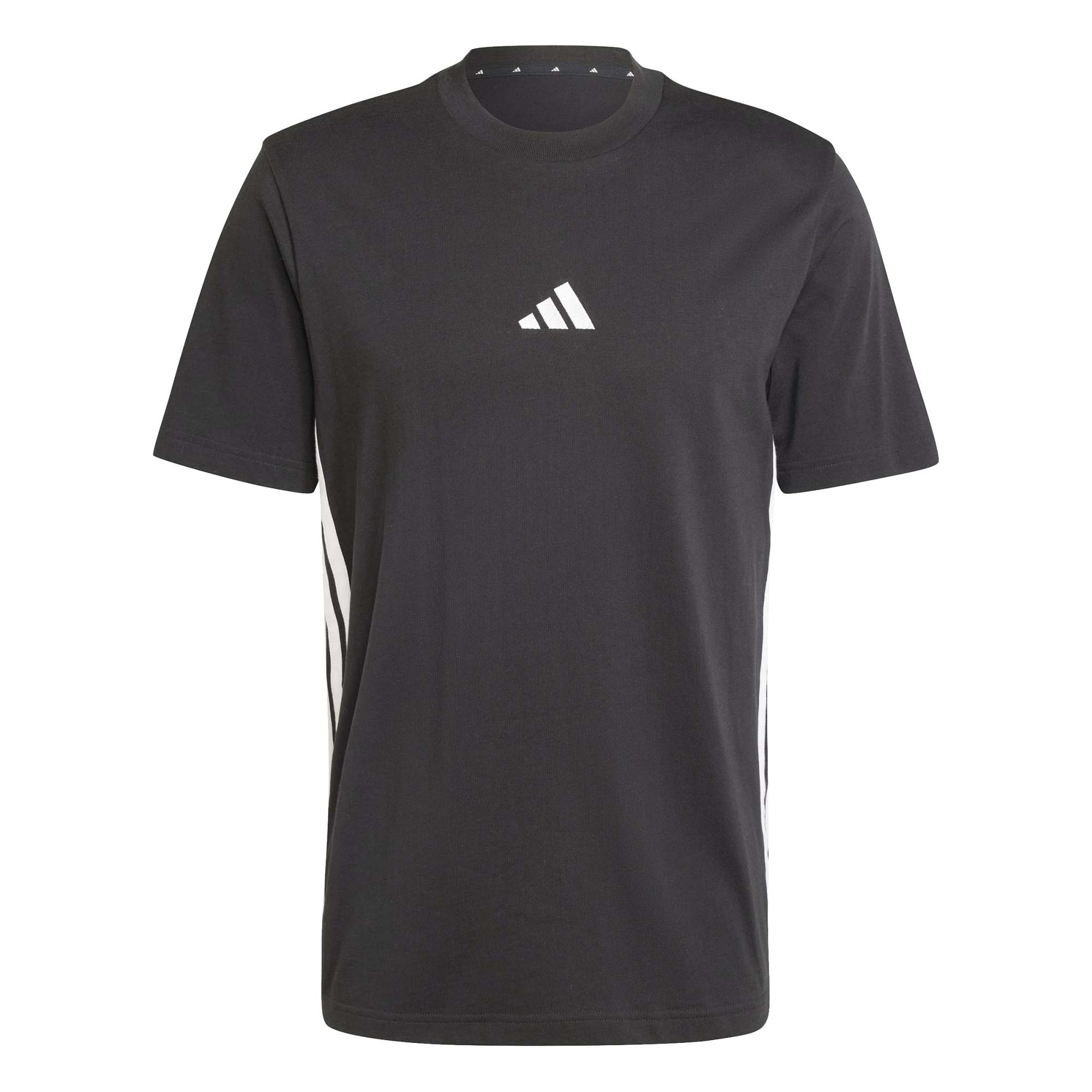 T-shirt Essentials 3-Stripes Single Jersey - Nero / Bianco