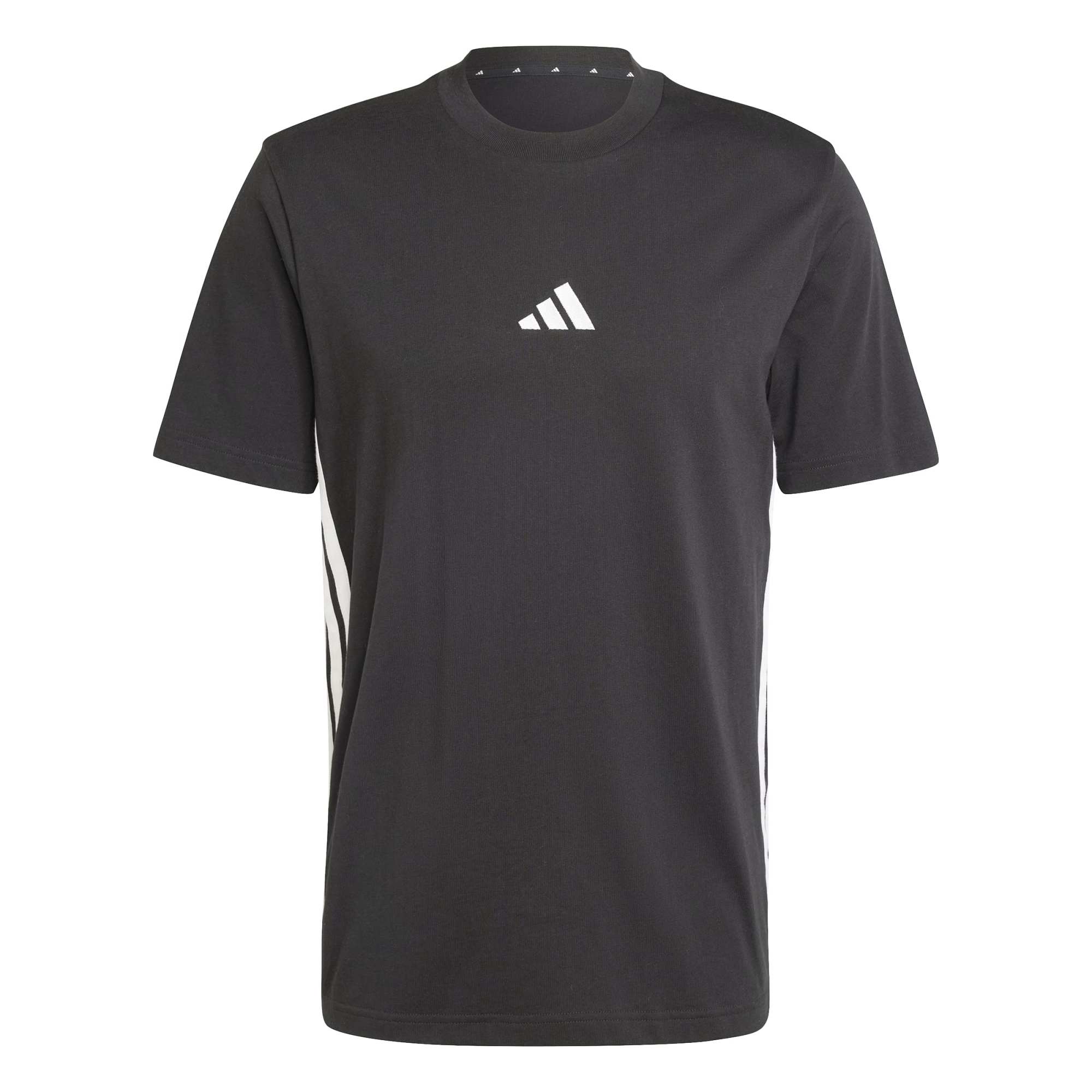 T-shirt Essentials 3-Stripes Single Jersey - Nero / Bianco