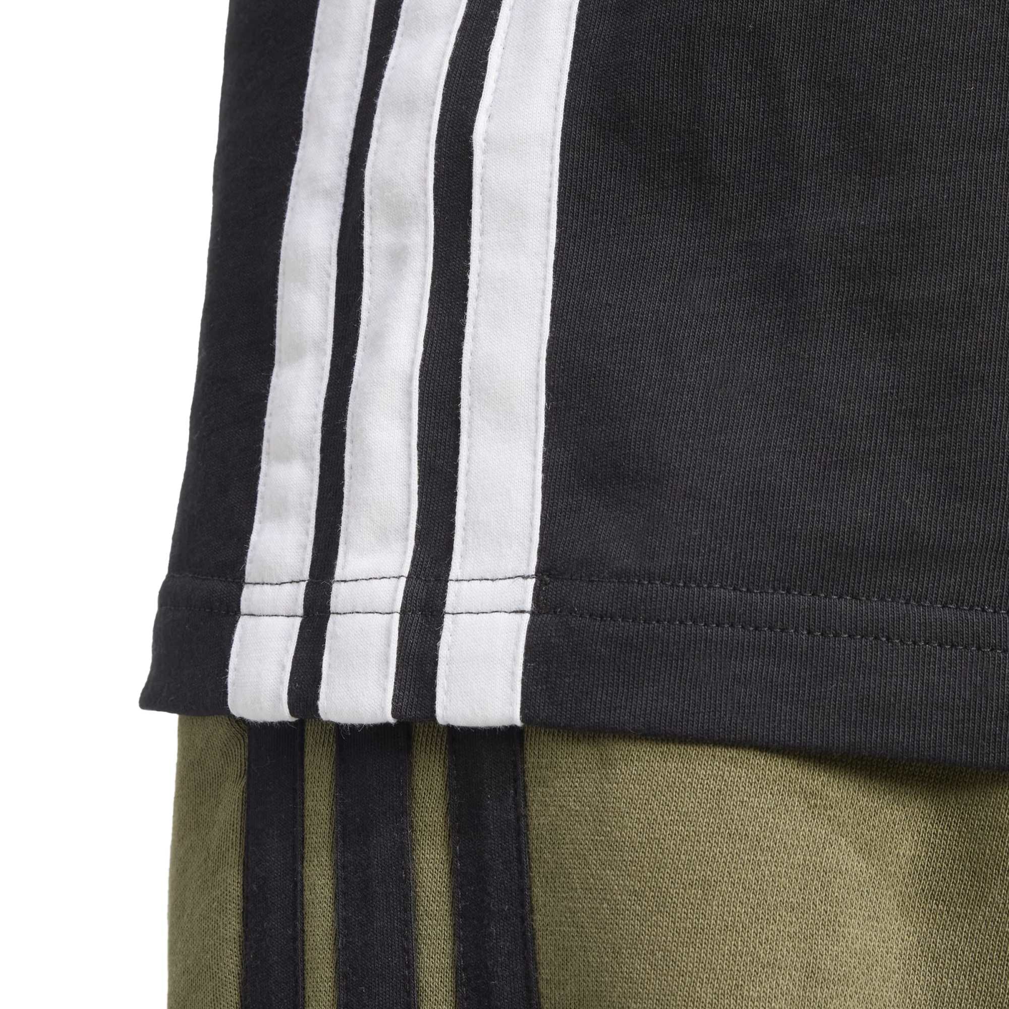 T-shirt Essentials 3-Stripes Single Jersey - Nero / Bianco