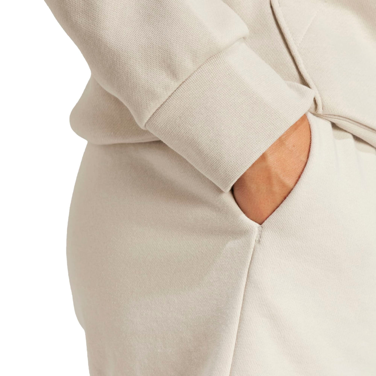 Short Essentials Linear French Terry - Beige / Bianco