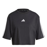 T-shirt Essentials 3-Stripes Cotton Loose - Nero