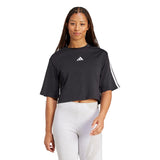 T-shirt Essentials 3-Stripes Cotton Loose - Nero