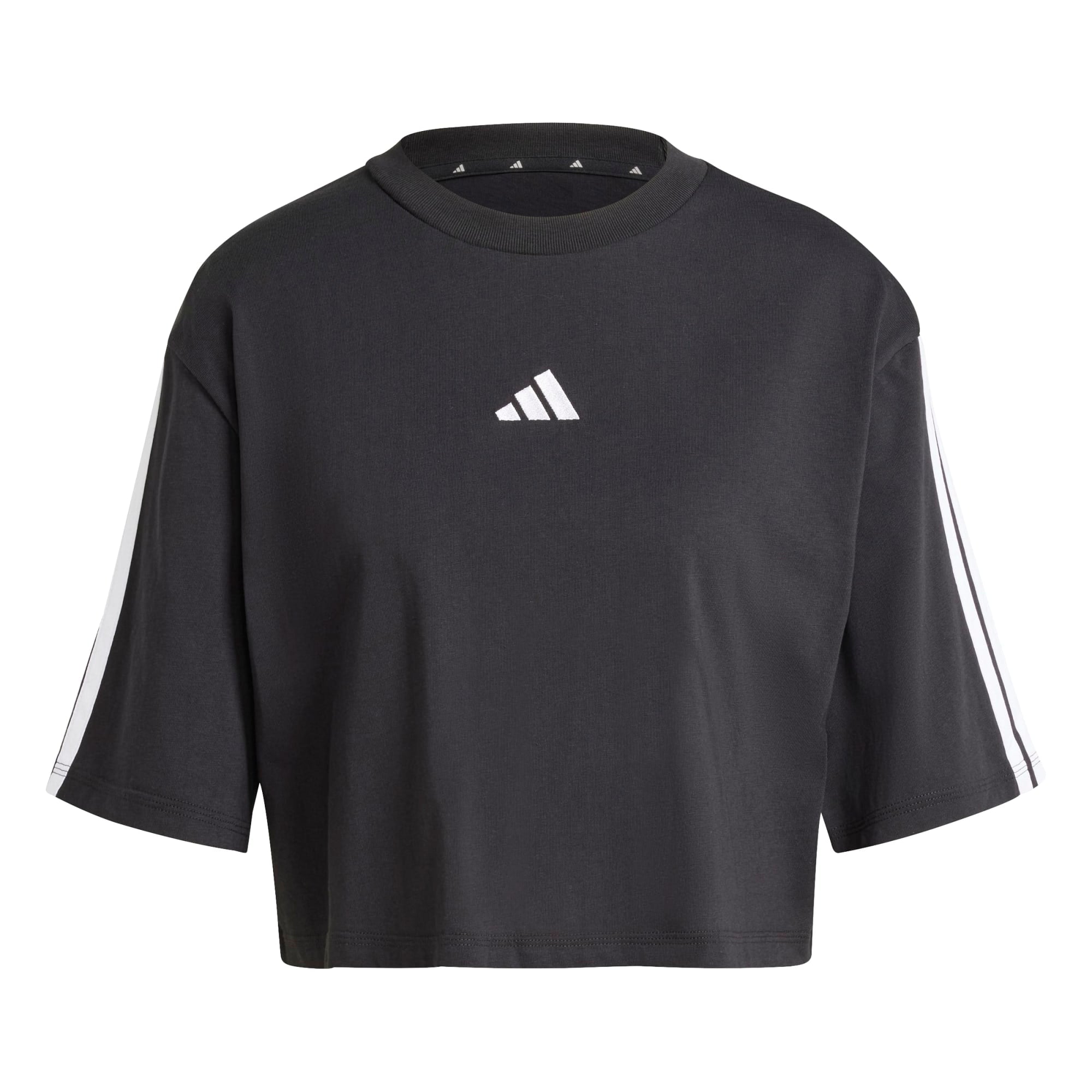T-shirt Essentials 3-Stripes Cotton Loose - Nero