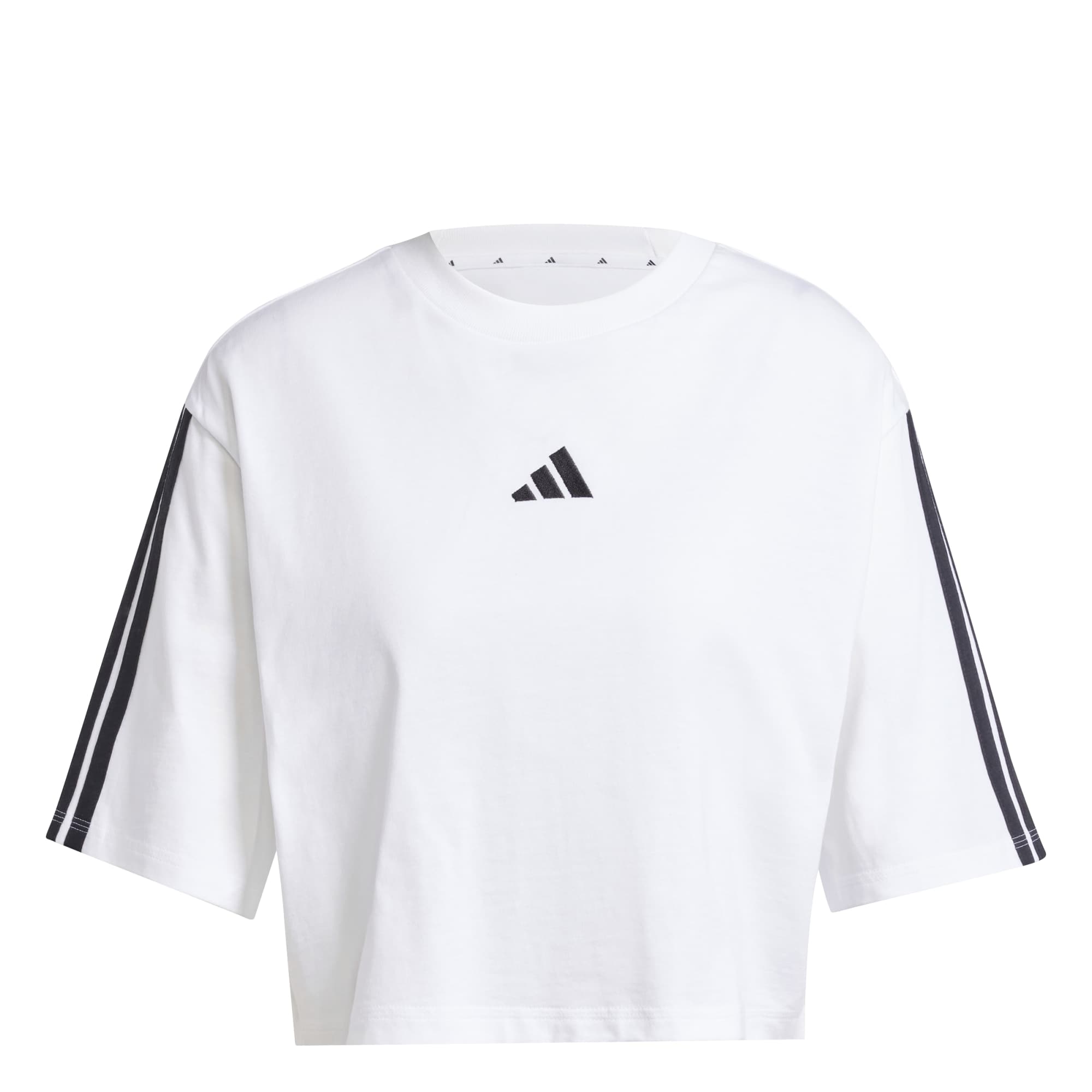 T-shirt Essentials 3-Stripes Cotton Loose - Bianco