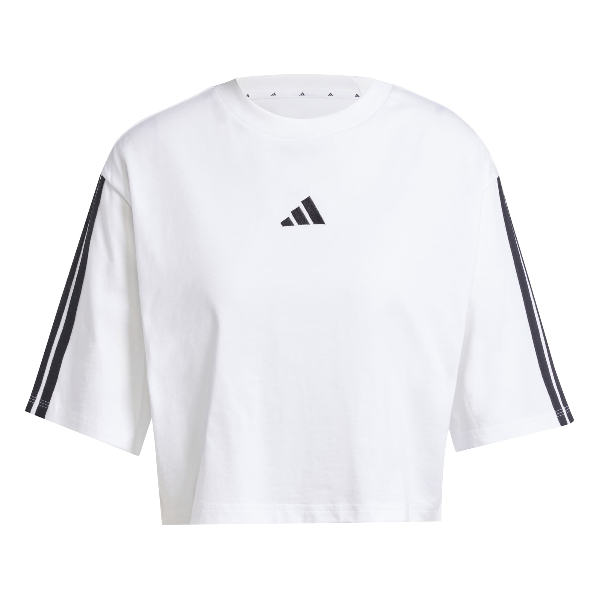 T-shirt Essentials 3-Stripes Cotton Loose - Bianco