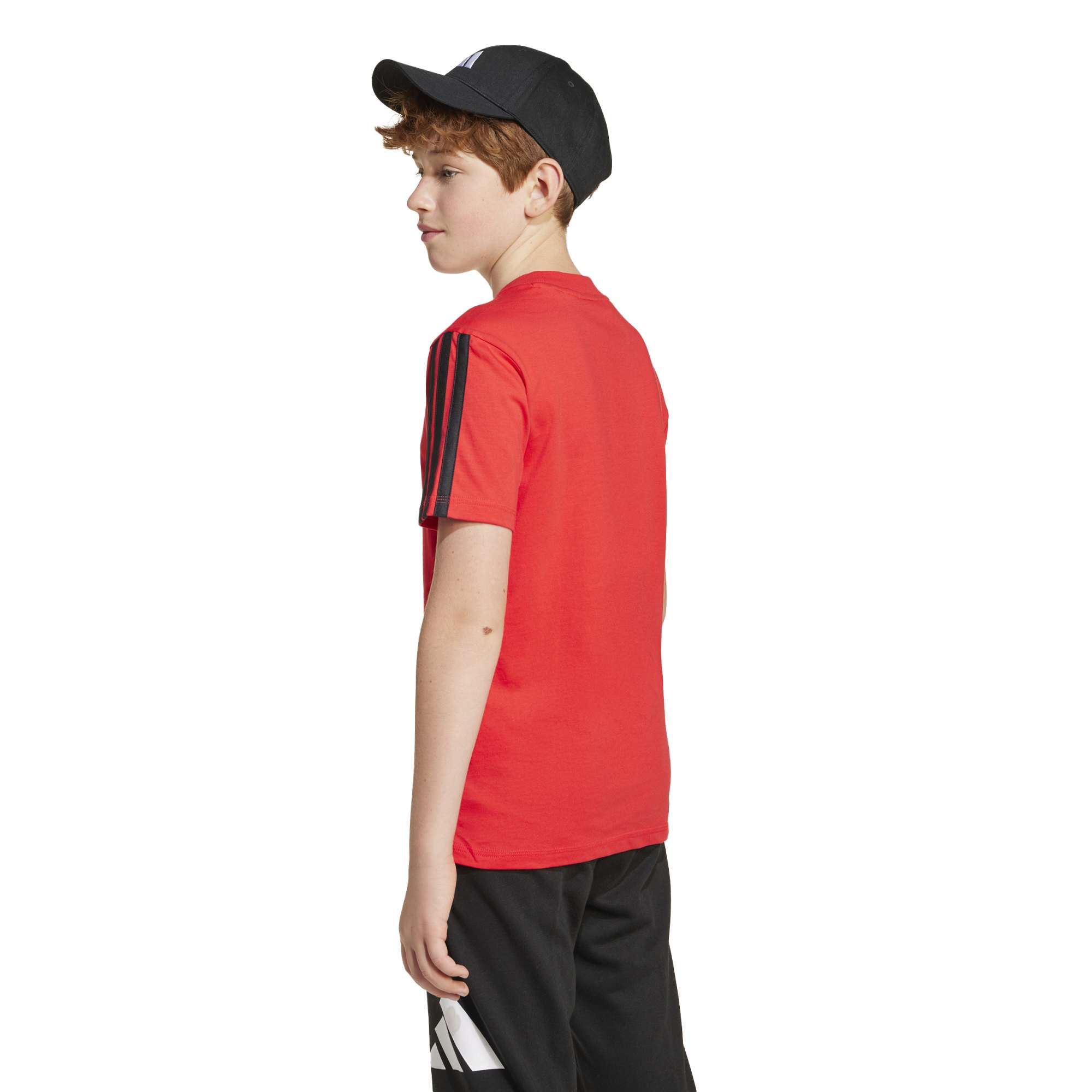T-shirt Essentials Ragazzo - Rosso / Nero