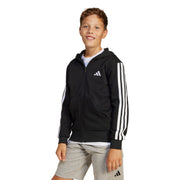 Adidas Felpa con Cappuccio e Zip Essentials Nero