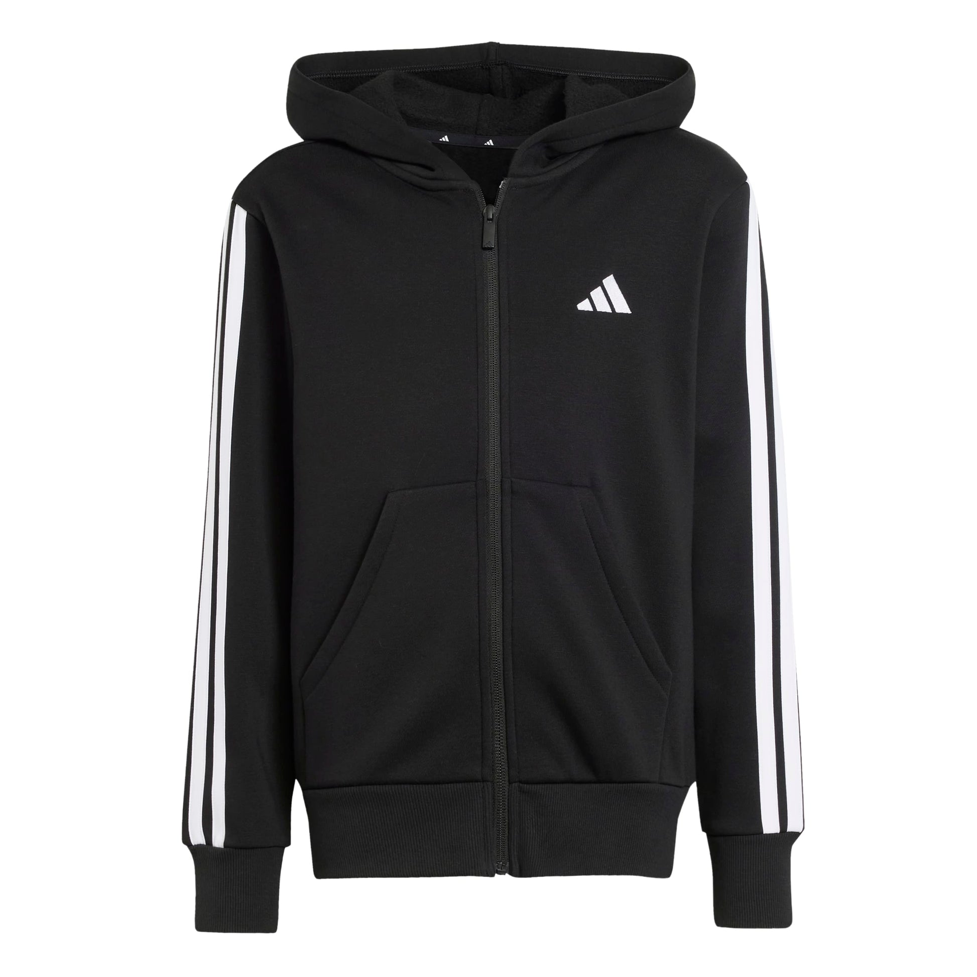 Adidas Felpa con Cappuccio e Zip Essentials Nero