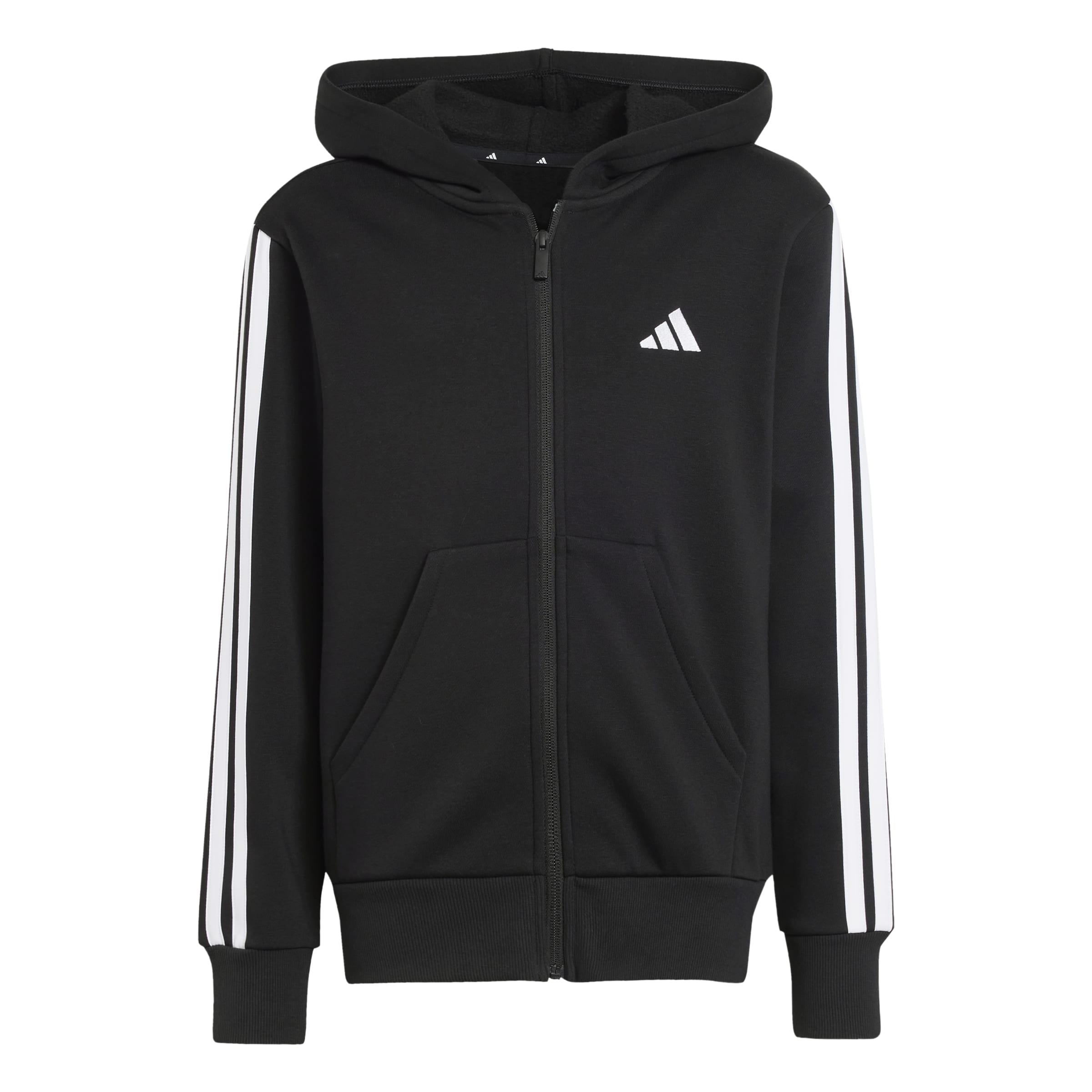 Adidas Felpa con Cappuccio e Zip Essentials Nero