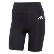 Short Leggings Optime Essentials 3 Strisce - Nero / Bianco