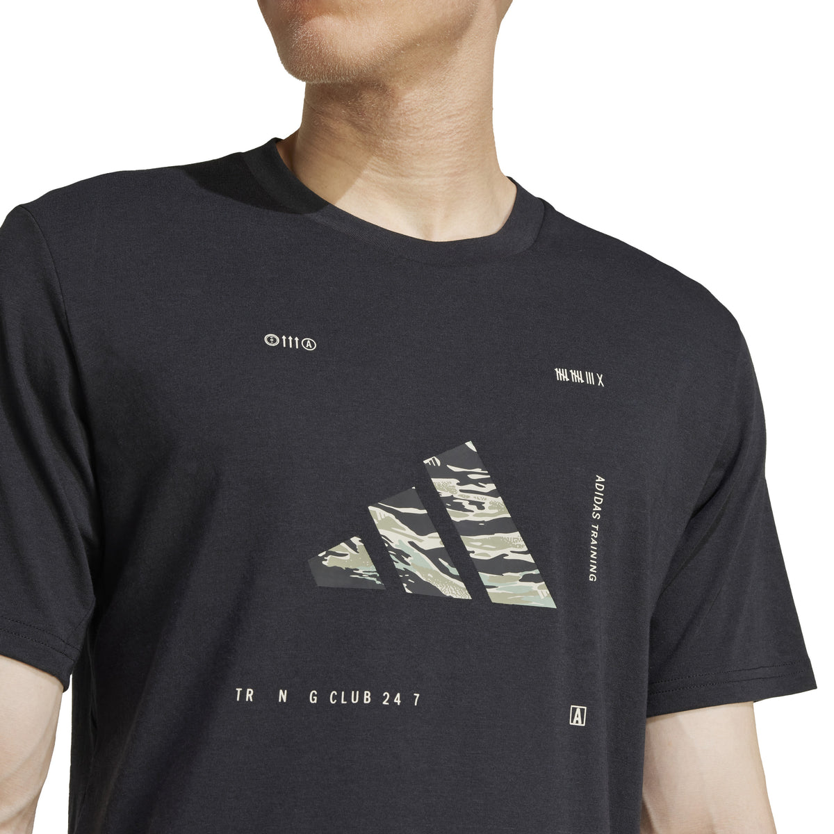 Adidas T-shirt da Allenamento Climacool Camo Logo Graphic Nero