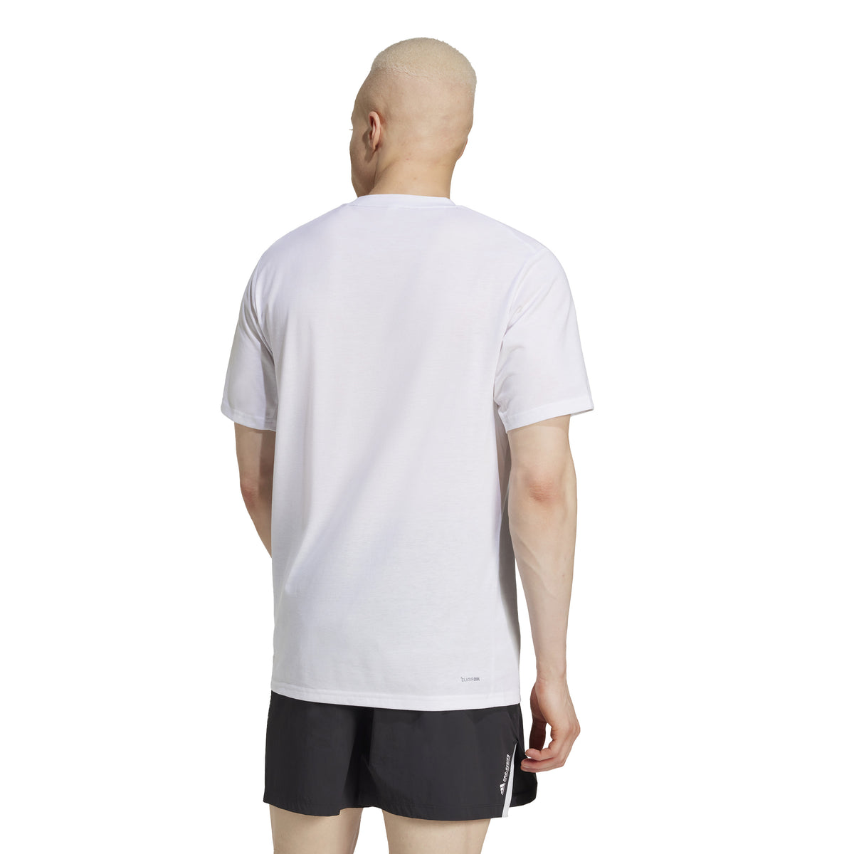 Adidas T-shirt da Allenamento Climacool Camo Logo Graphic Bianco