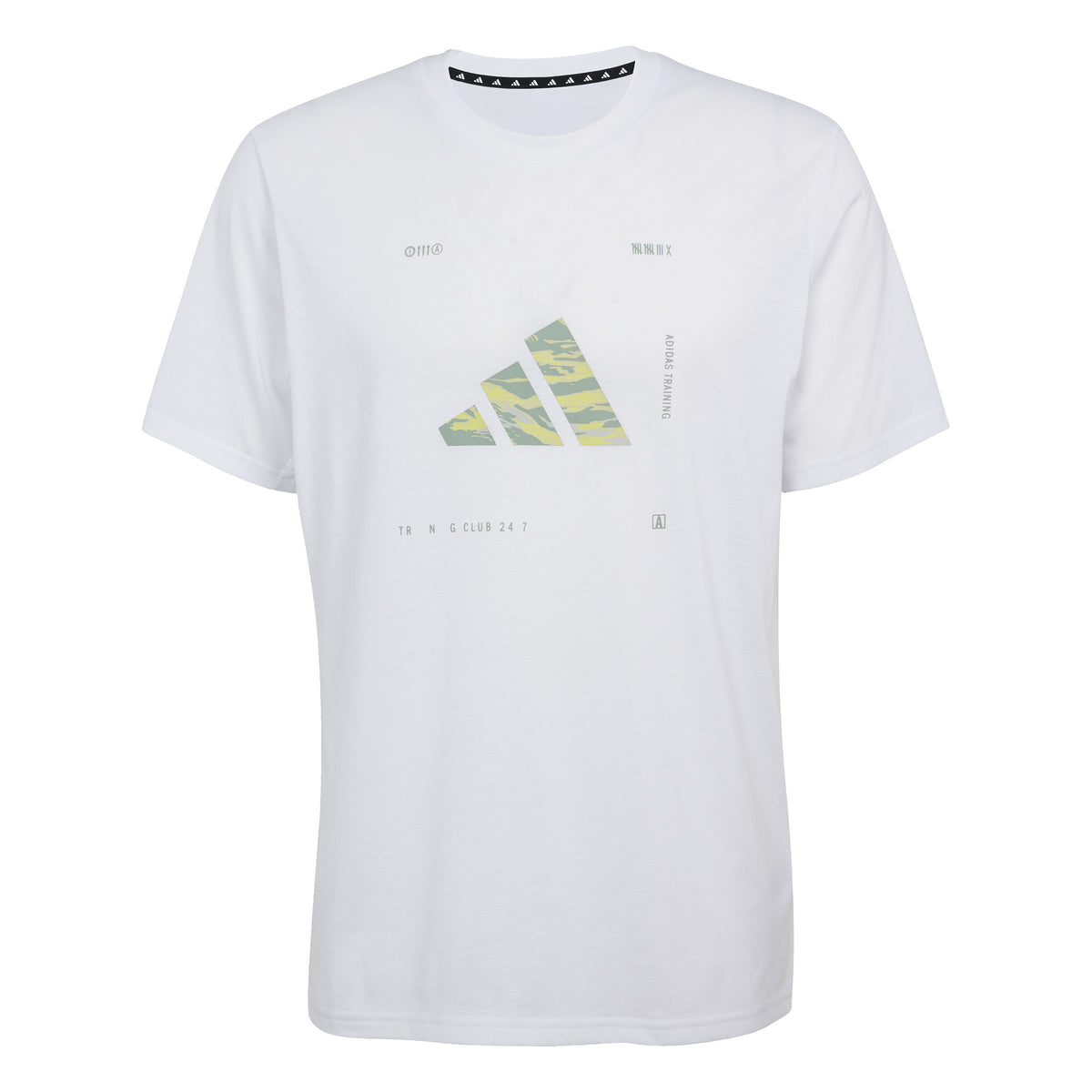 Adidas T-shirt da Allenamento Climacool Camo Logo Graphic Bianco