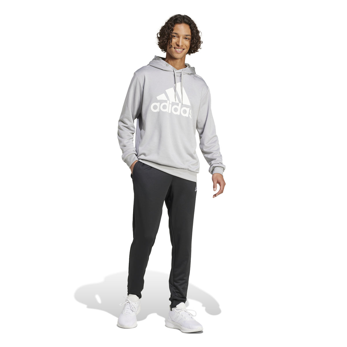 Adidas Tuta Sportswear French Terry Hooded Grigio