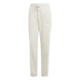 Essentials Pantaloni con risvolto in french terry a 3 strisce - Beige / Bianco