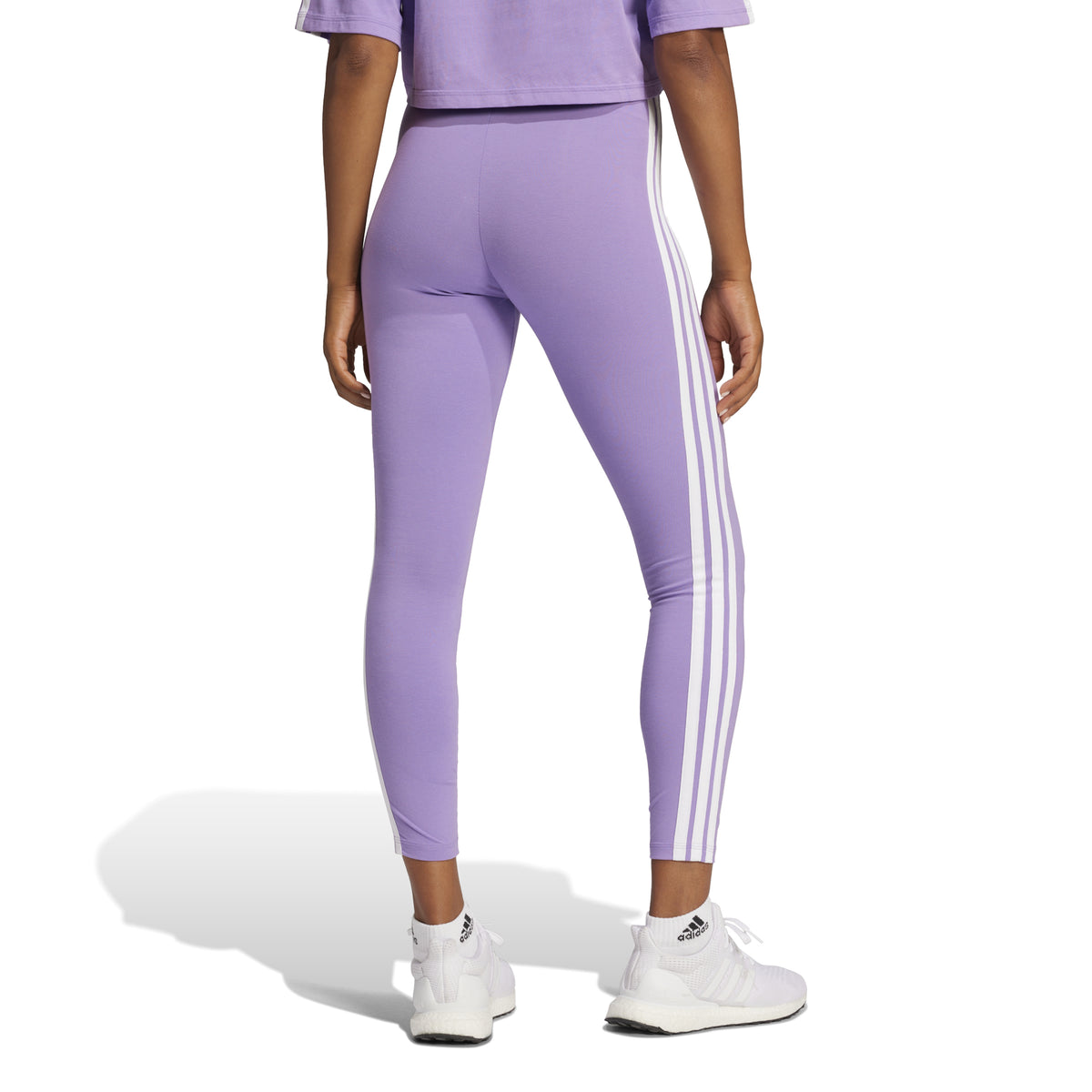 Adidas Leggings Essentials 3-Stripes Cotton Viola