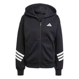 Felpa con cappuccio Future Icons 3-Stripes Full-Zip - Nero
