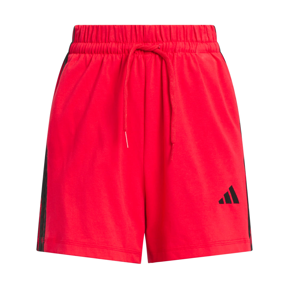 Adidas Short Essentials 3-Stripes Cotton Rosso