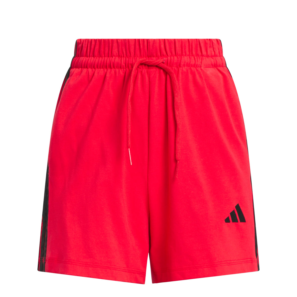Adidas Short Essentials 3-Stripes Cotton Rosso