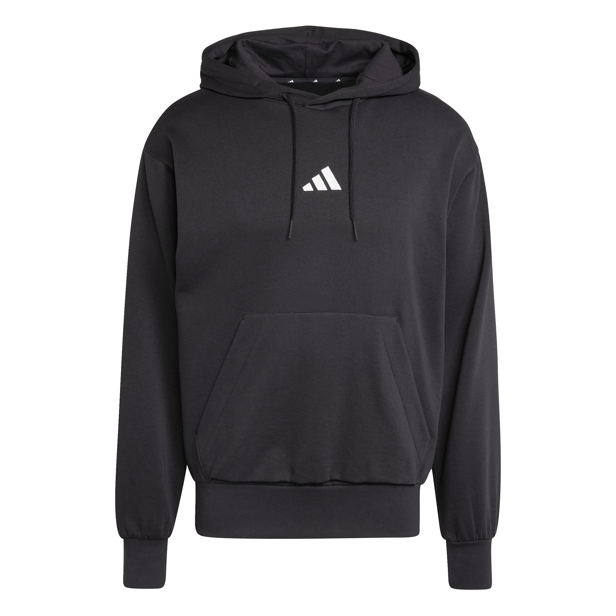 Adidas Felpa con Cappuccio Essentials Feelcozy Fleece Nero