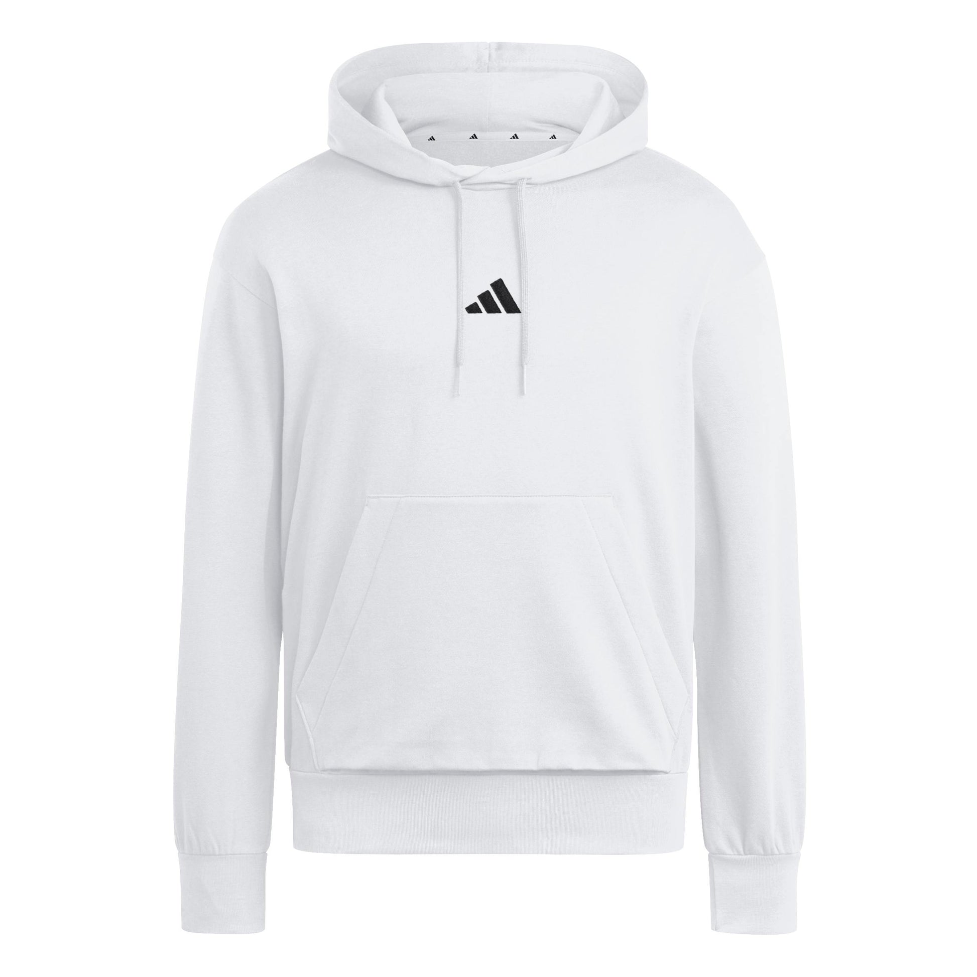 Adidas Felpa con Cappuccio Essentials Feelcozy Fleece Bianco